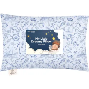 KeaBabies 13X18 Toddler Pillow with Pillowcase for Sleeping, Nautical