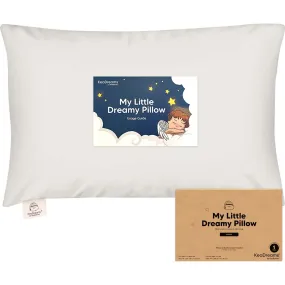 KeaBabies Jumbo Toddler Sleeping Pillow With Pillowcase 14X20, Pearl Gray