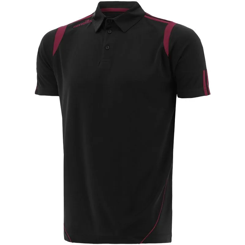 Kids' Loxton Polo Shirt Black / Maroon