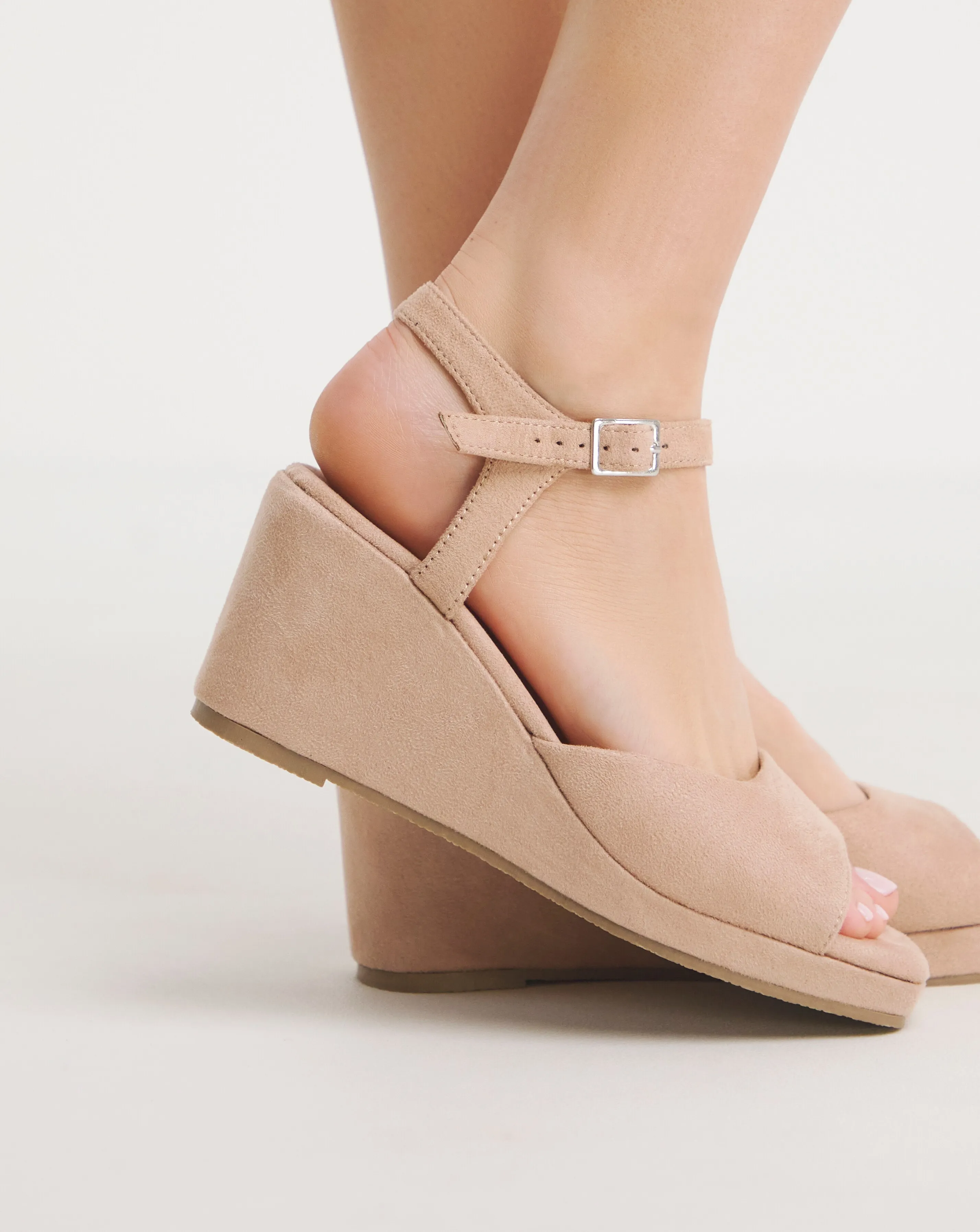 Lexi Barely There Wedge Sandals Extra Wide EEE Fit Simply Comfort | Simply Be