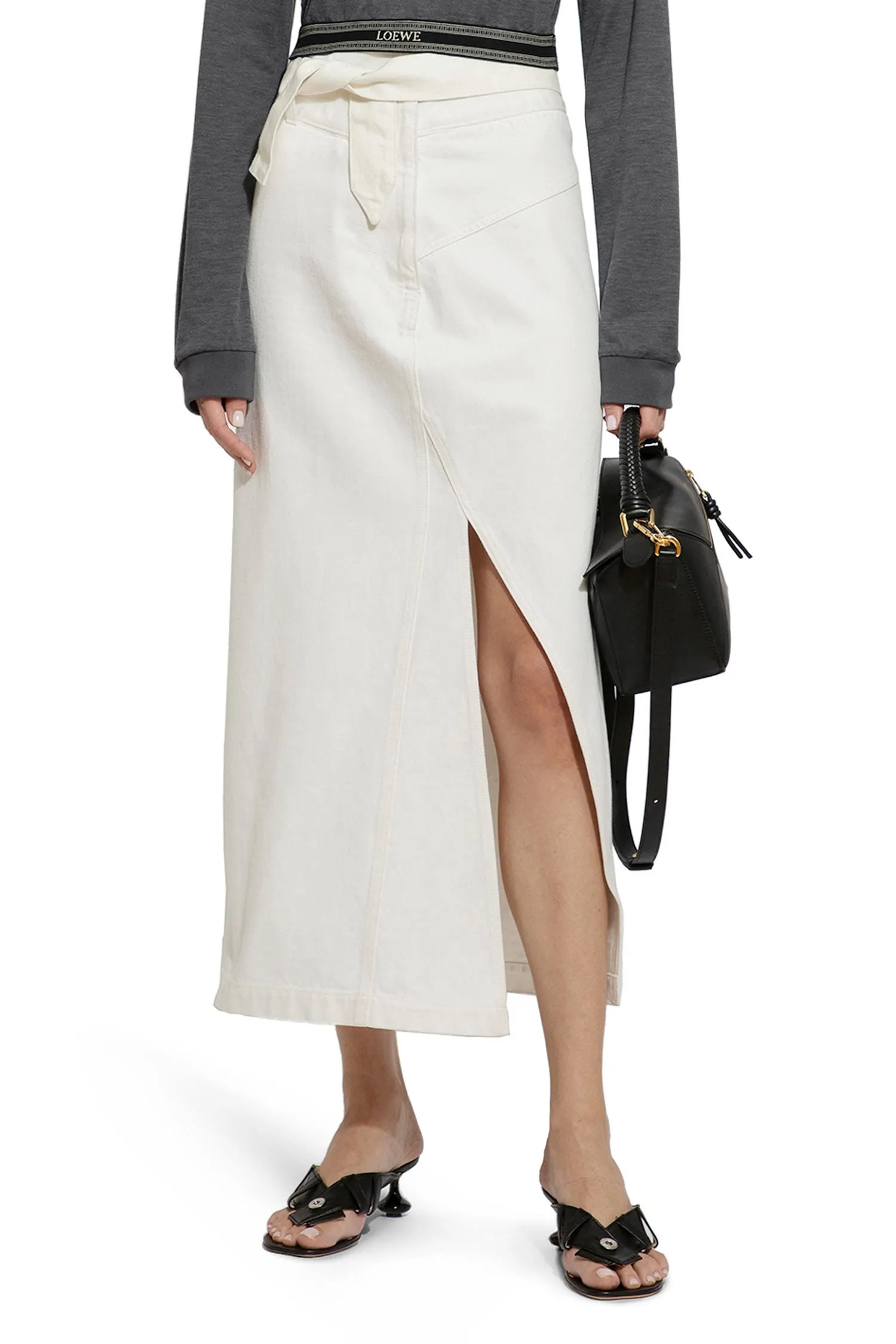 loewe desconstructed skirt