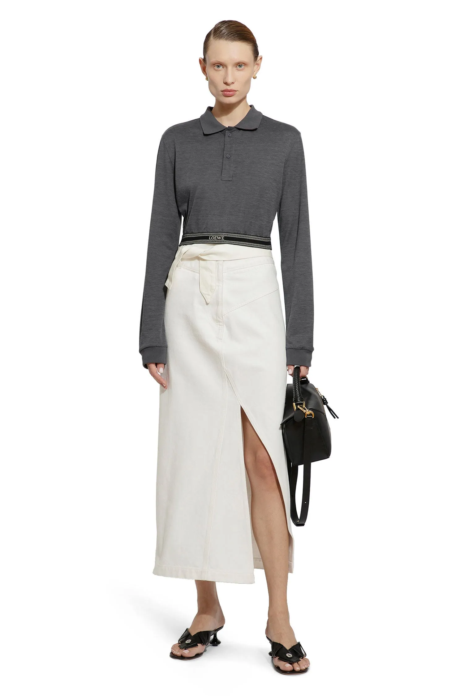 loewe desconstructed skirt