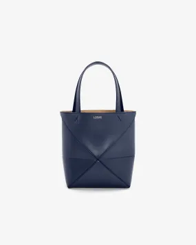 Loewe Women's Puzzle Fold Tote Mini  Abyss Blue