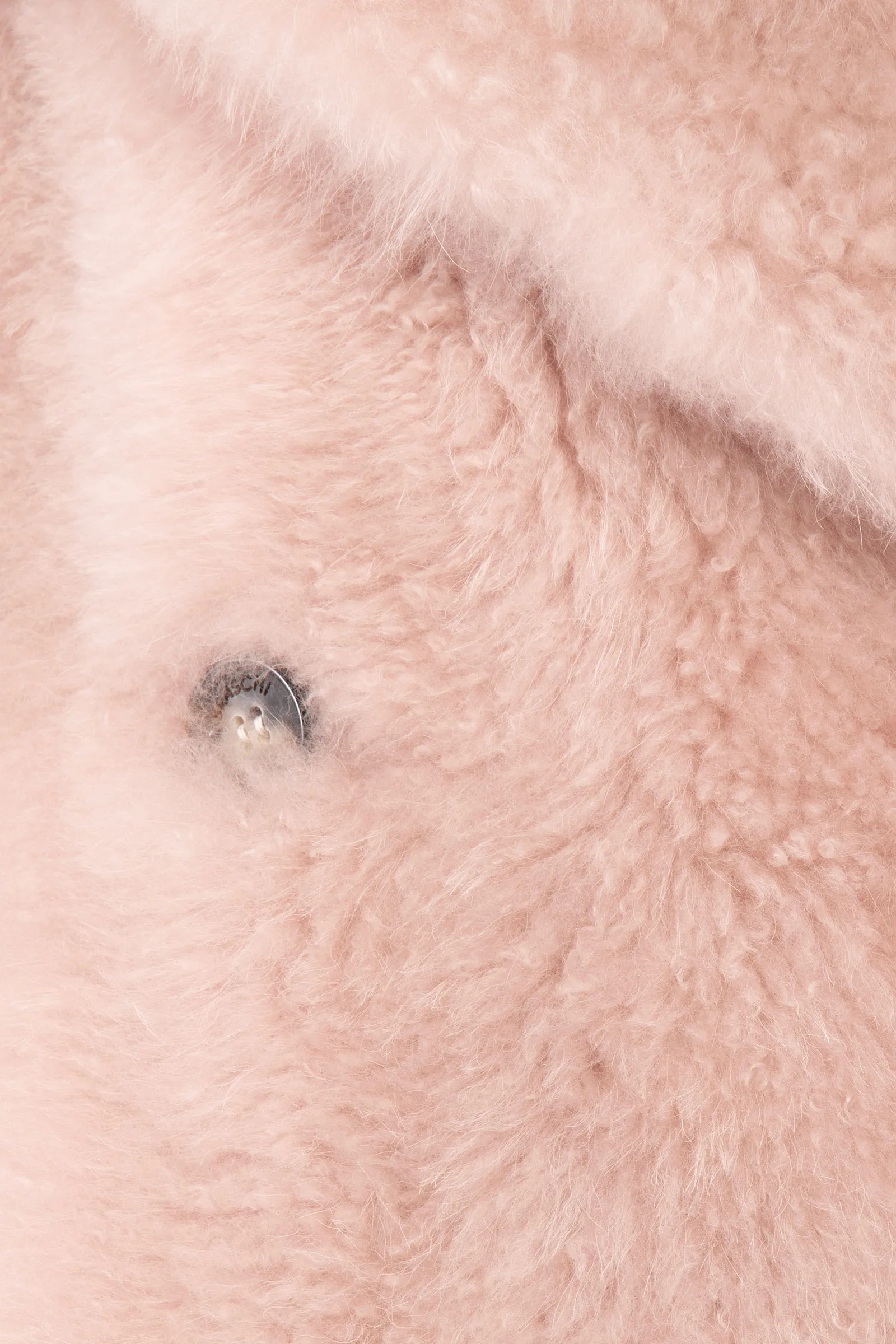 --Long mohair pink vest-