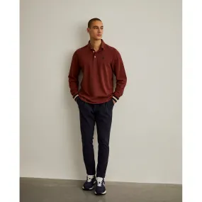 Long-sleeve regular fit polo shirt