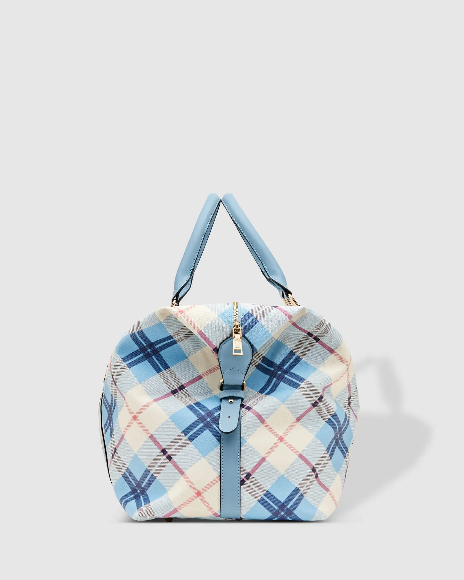 Louenhide Boston Travel Bag In Plaid Blue