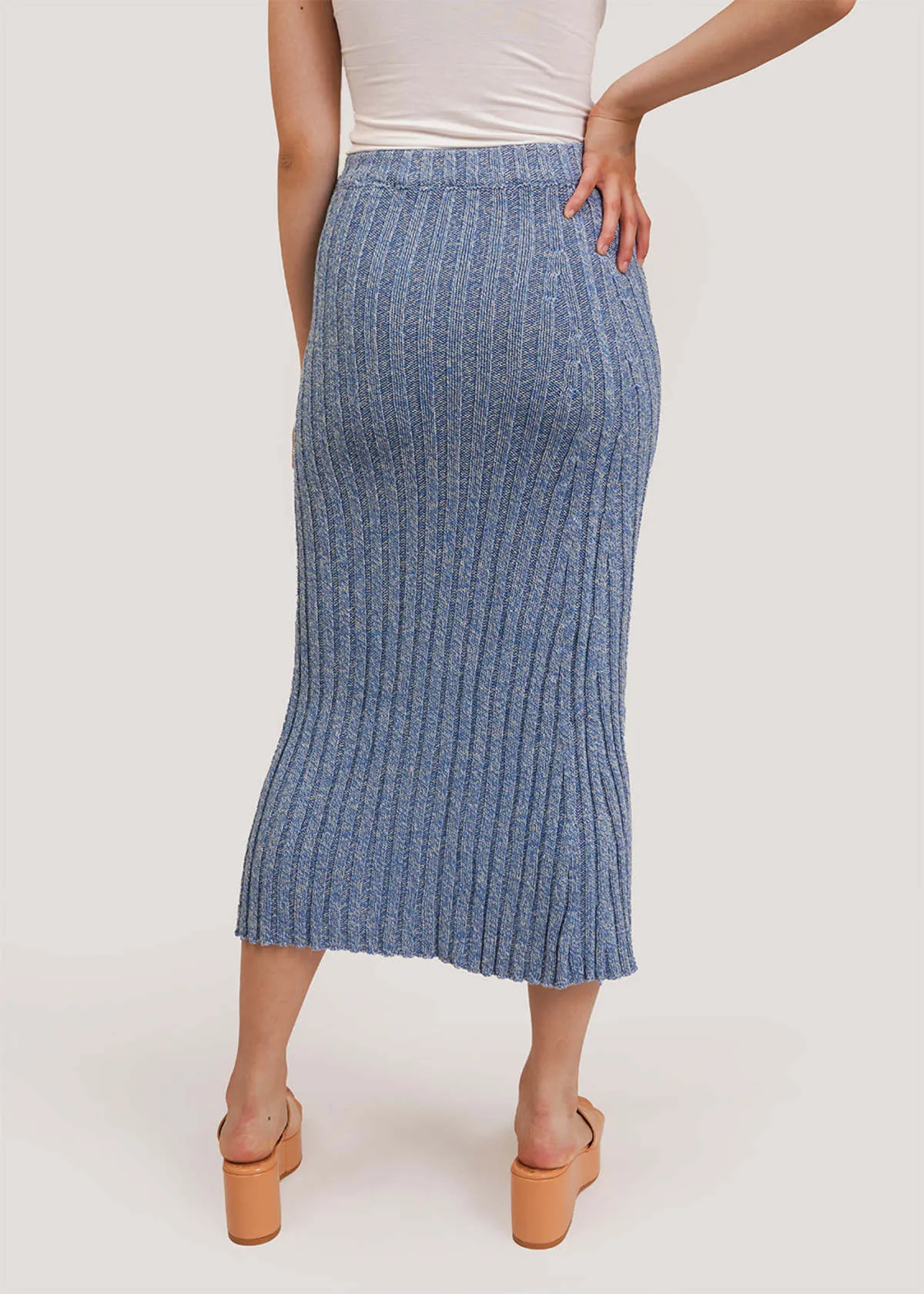 Loulou Skirt - Blue Melange