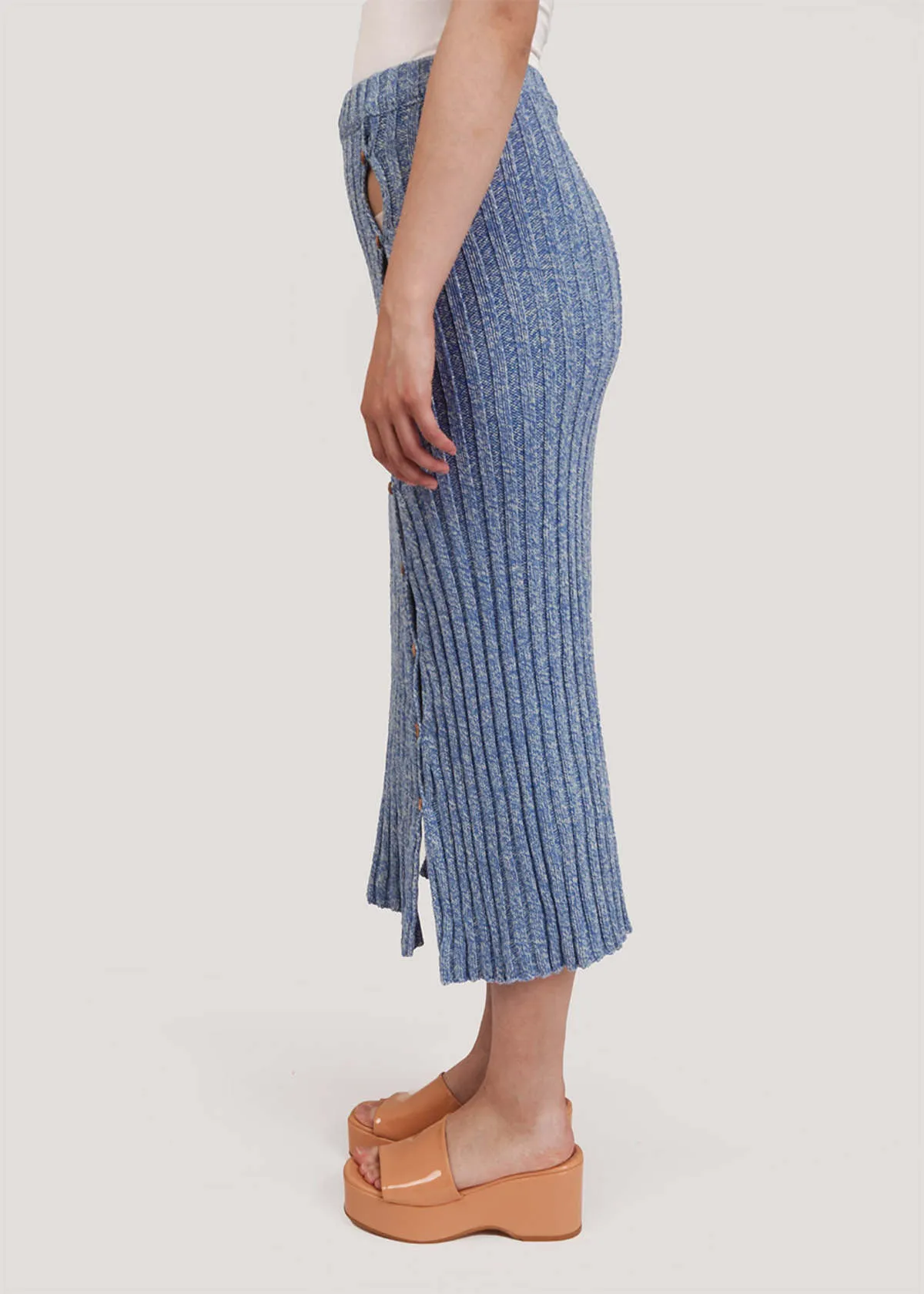 Loulou Skirt - Blue Melange