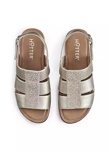 Madrid Gold Women’s Sandals by Hotter | Look Again