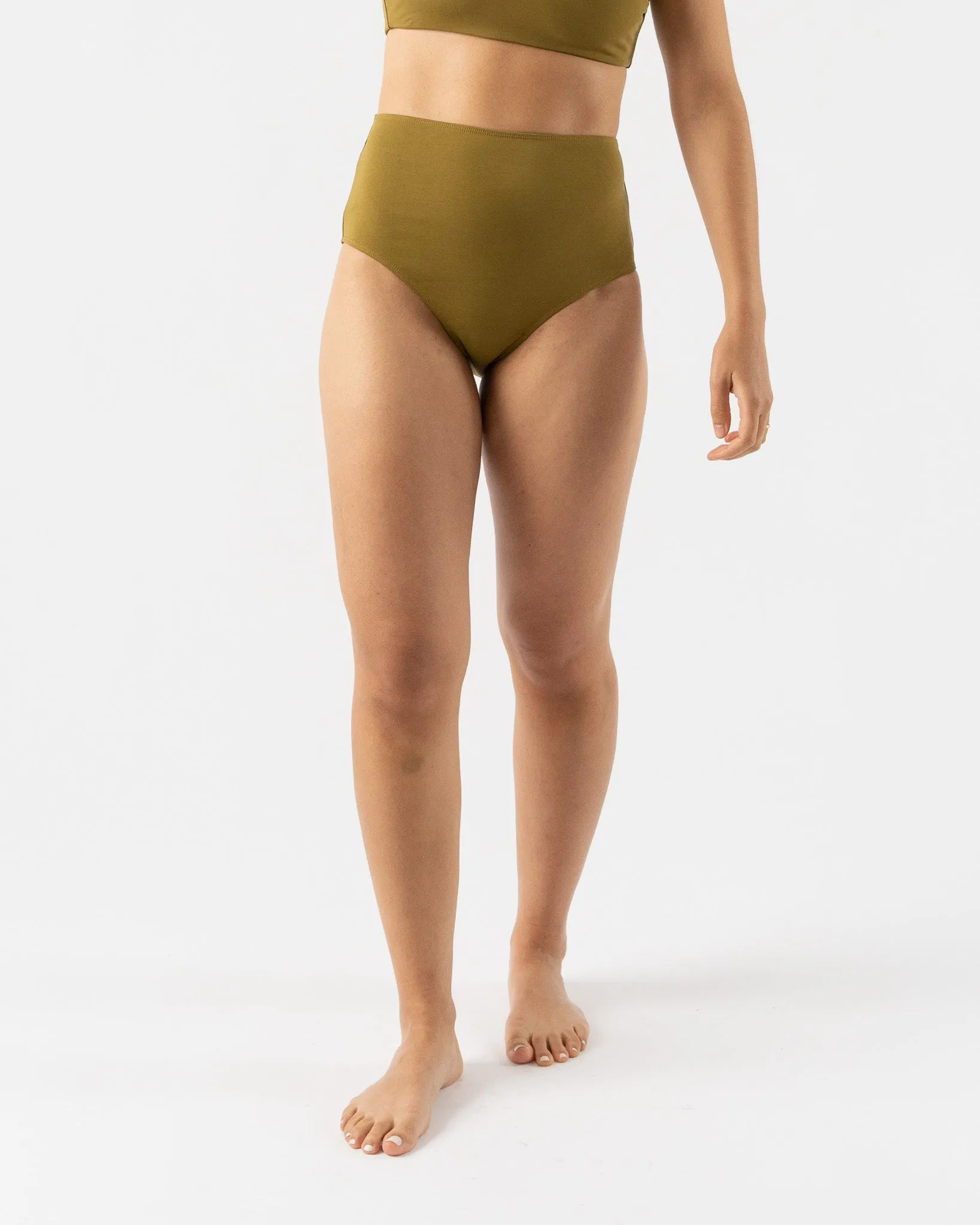 Mara Hoffman Lydia Bikini Bottom in Olive