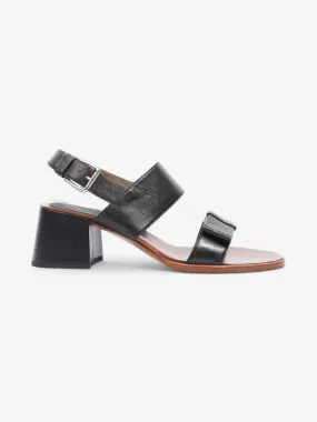 Marni Bow Detailed Sandals 45mm Black Leather EU 39 UK 6