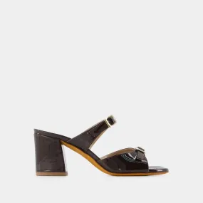 Maryam Nassir Zadeh  Una Sandals - Maryam Nassir Zadeh - Carob - Leather