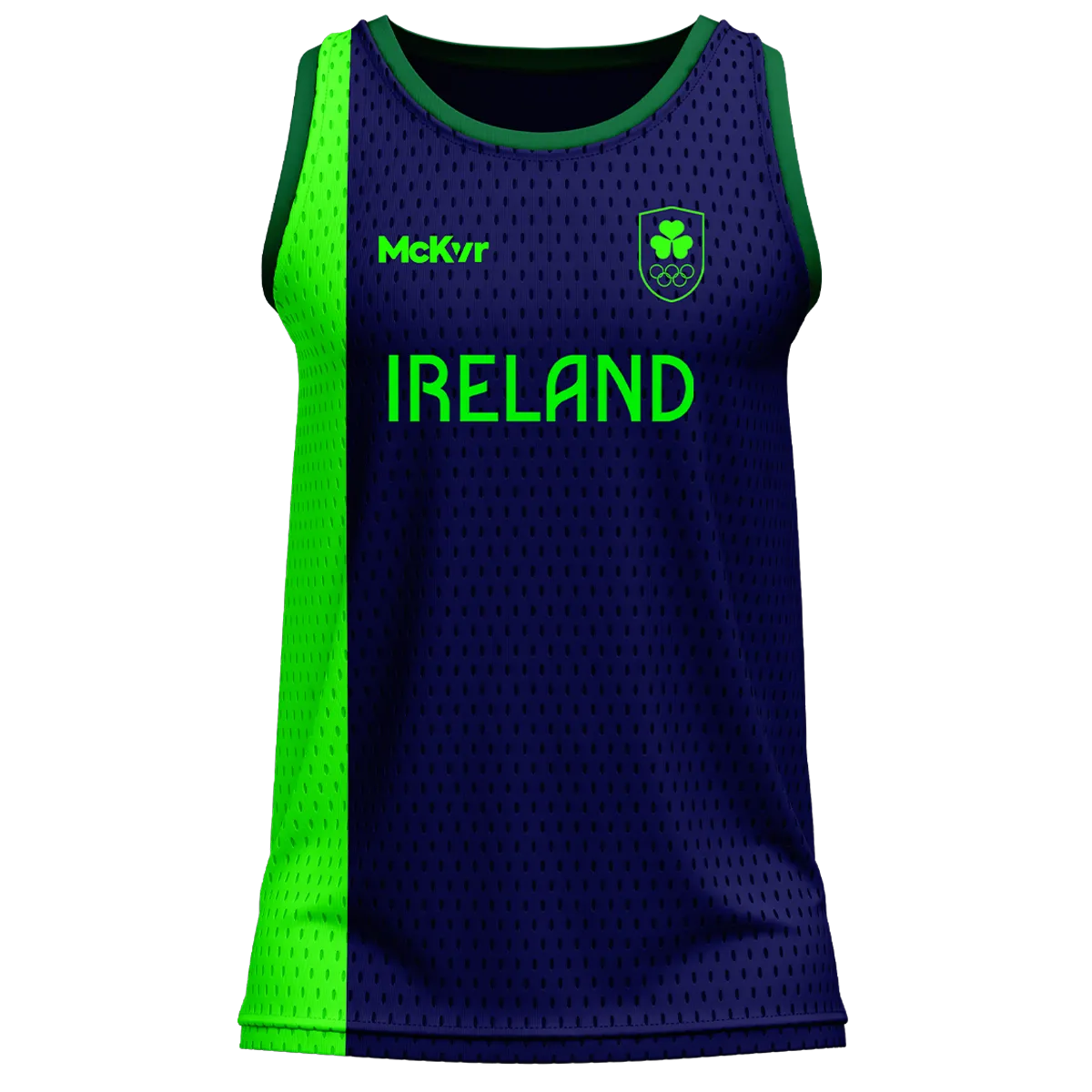 Mc Keever Team Ireland Basketball Vest - Youth - Navy