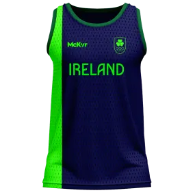 Mc Keever Team Ireland Basketball Vest - Youth - Navy