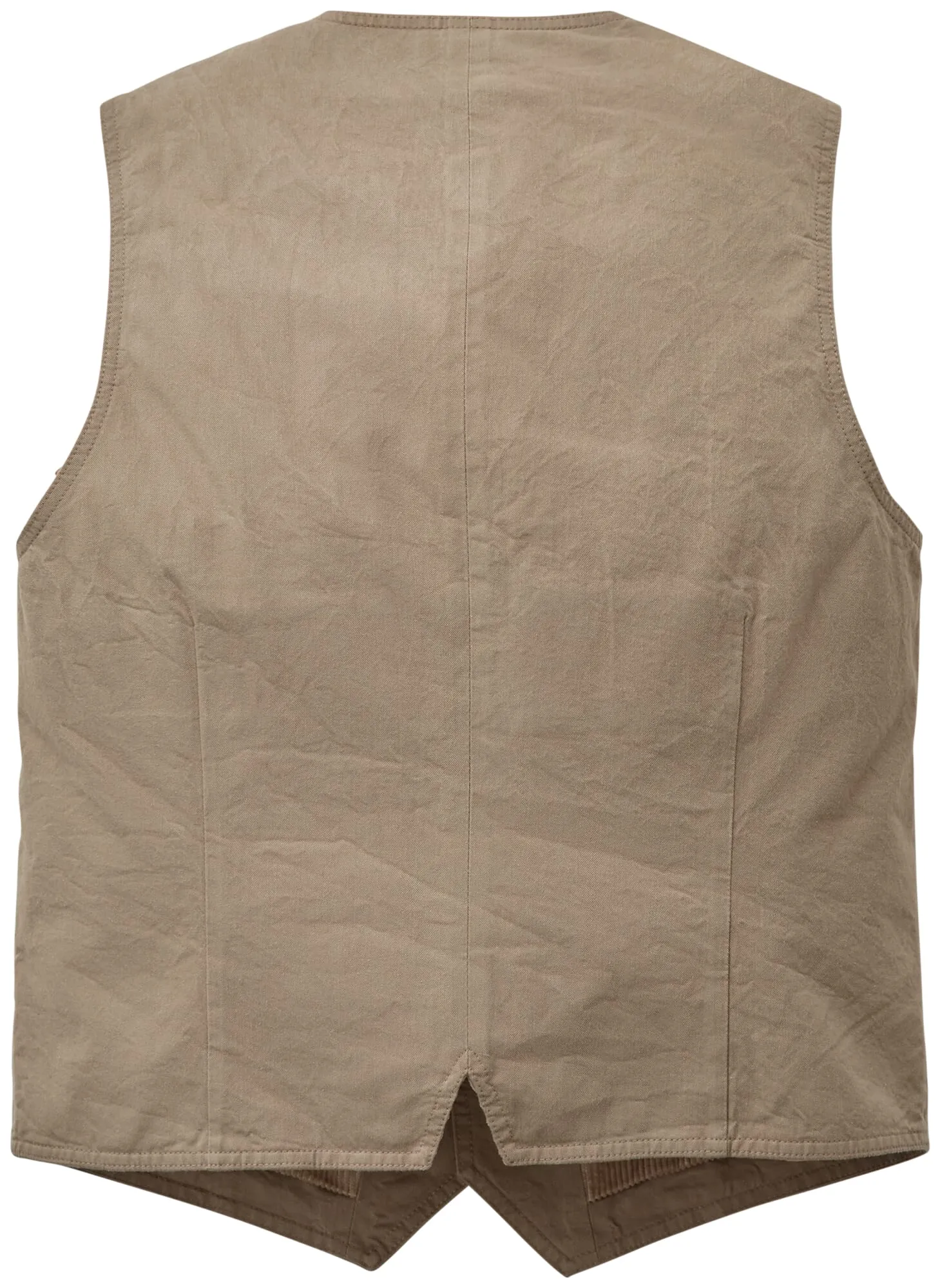 Men vest lined, Beige | Manufactum