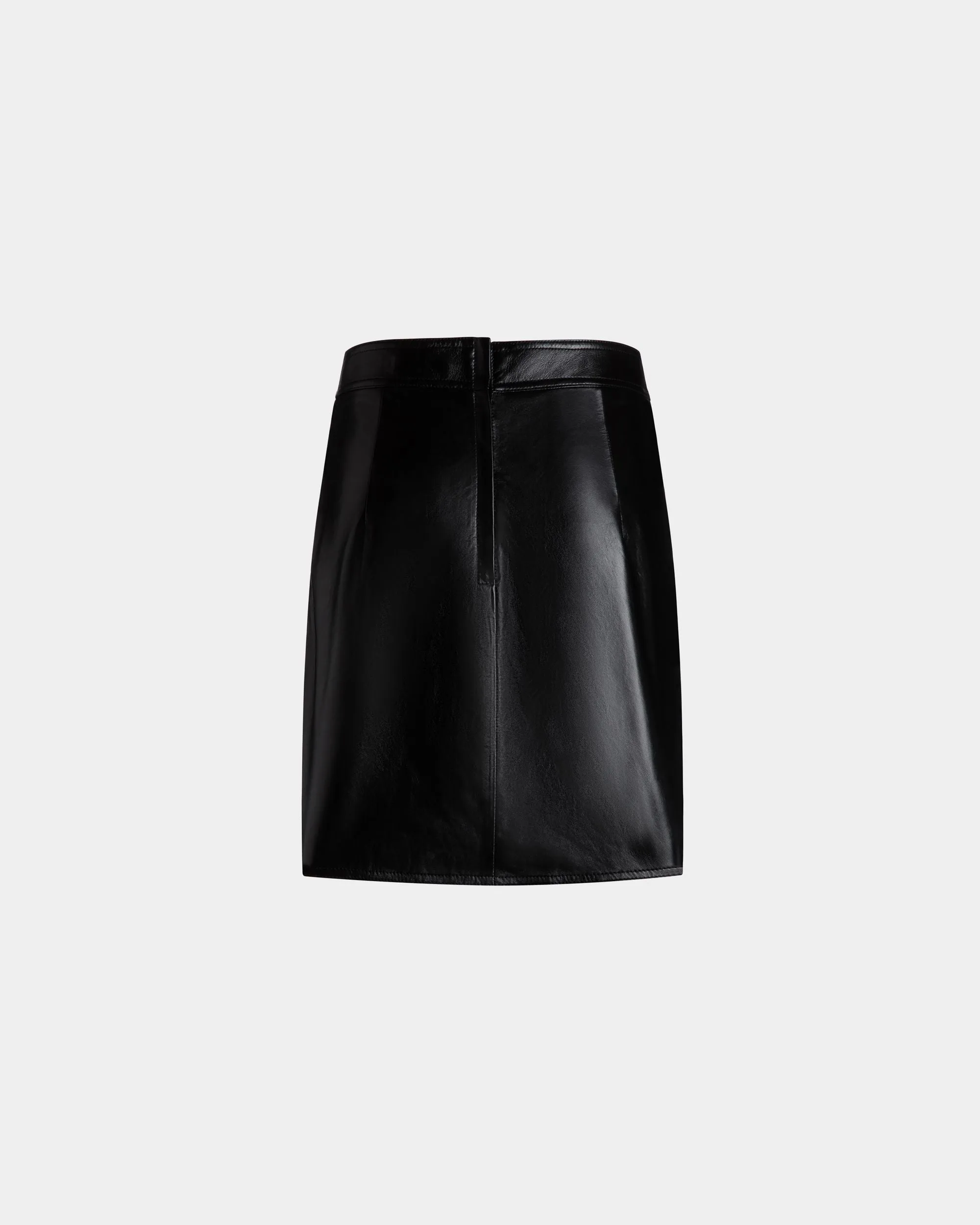 Mini Skirt In Black Leather 