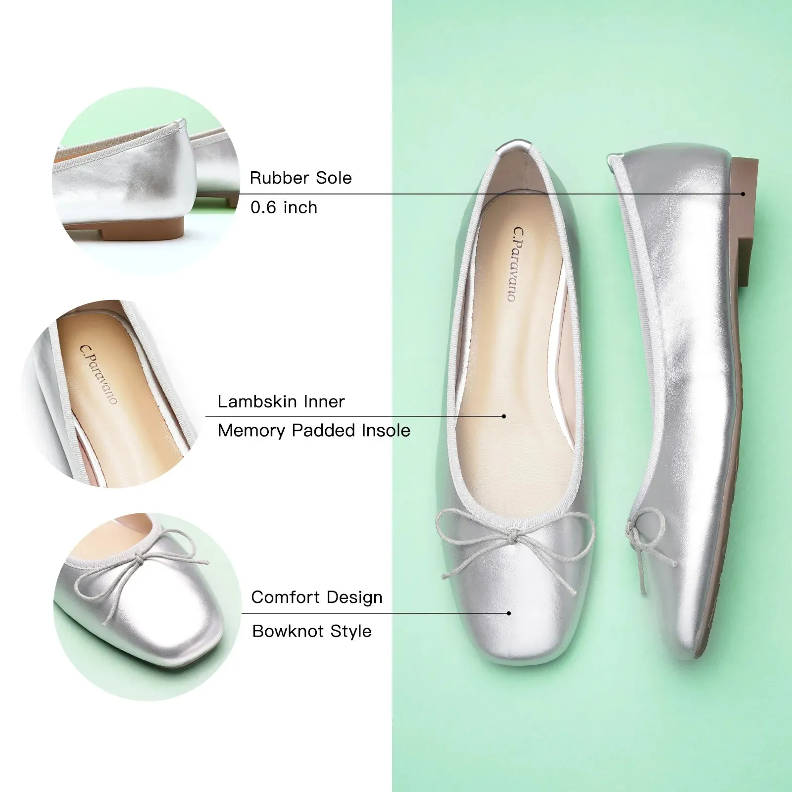 Minimalist Ballet Flats (Elena)