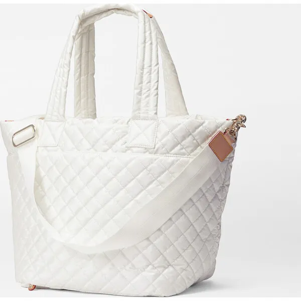 MZ Wallace Medium Metro Tote Deluxe, Pearl Metallic