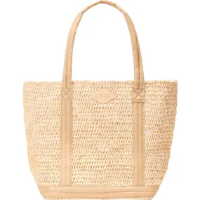 MZ Wallace Women's Medium Raffia Tote, Camel