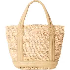 MZ Wallace Women's Mini Raffia Tote, Camel