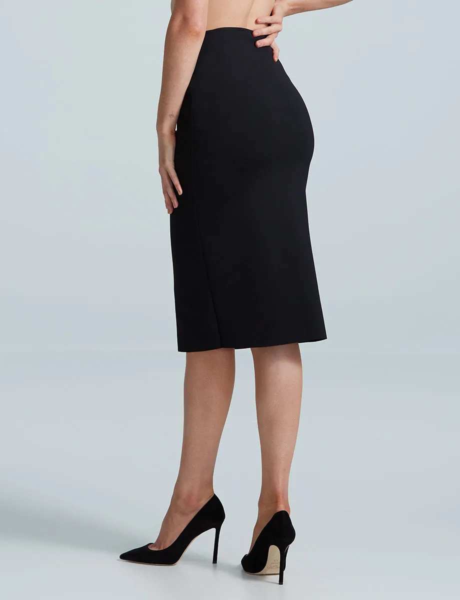 Neoprene CEO Zip Skirt | Black