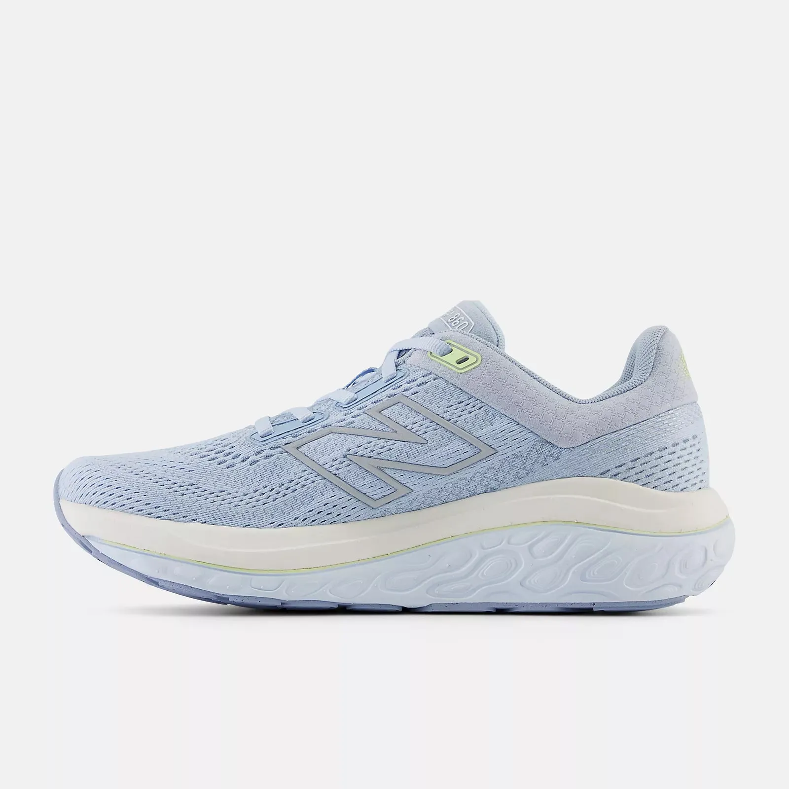 New Balance Women's 860v14 Running Shoes Light Chrome Blue / Limelight / Bleached Lime Glow