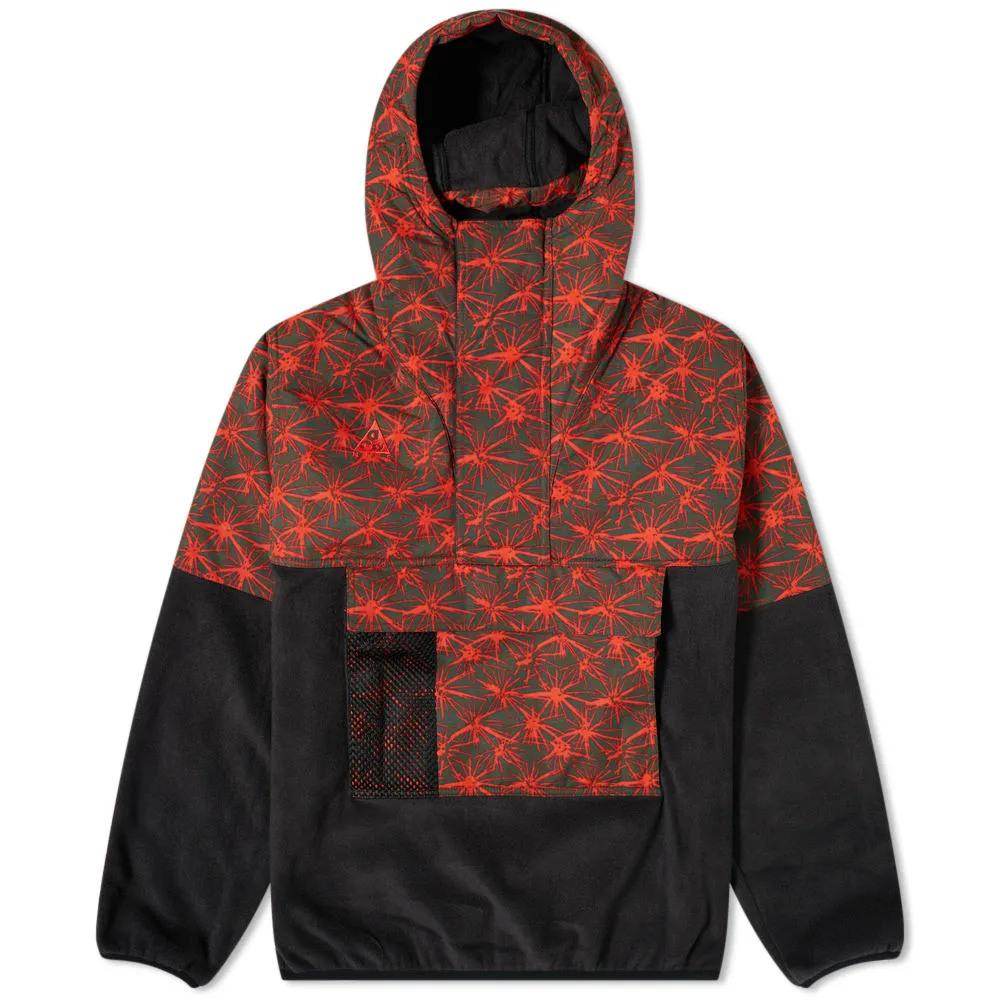 Nike ACG AOP Halfzip Fleece AnorakBlack & Rush Red