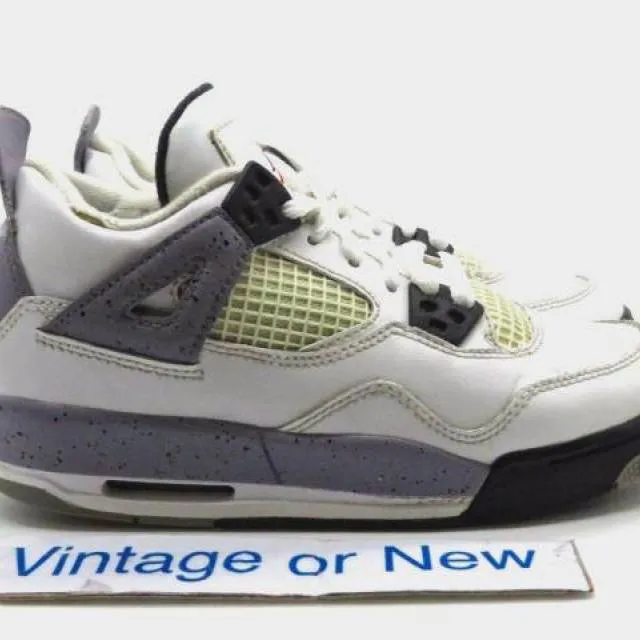 Nike Air Jordan IV 4 White Cement Retro GS 2012 sz 4Y