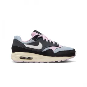 Nike Big Kids Air Max 1 (black / summit white-anthracite-pink foam )