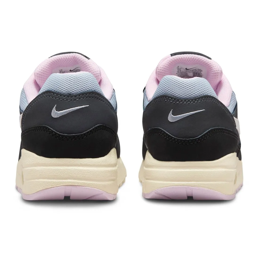 Nike Big Kids Air Max 1 (black / summit white-anthracite-pink foam )