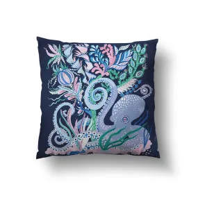 Octoparty Throw Pillow