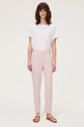 PabloJULIEN NUDE LINEN MIX TROUSERS