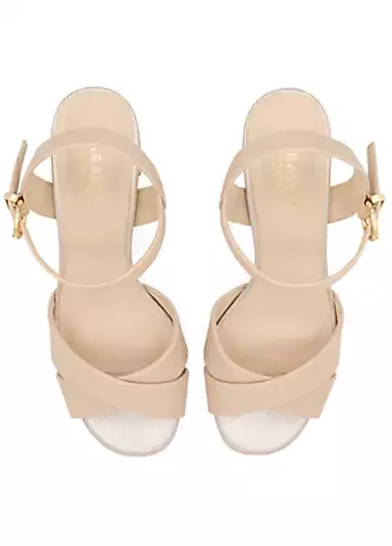 Paradox London Nude Faux Leather ’Leya’ Platform Sandals | Grattan