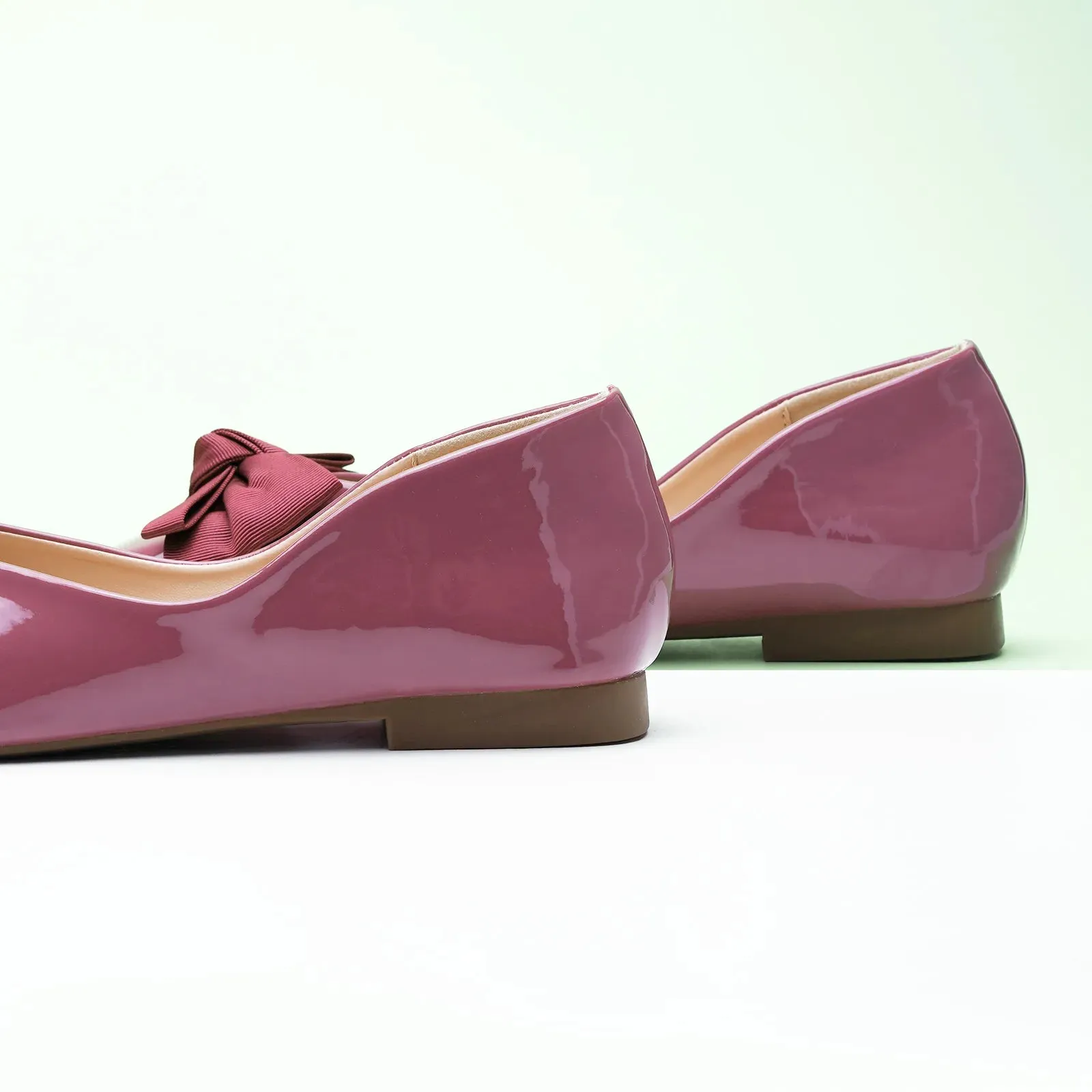 Patent Bow Ballerina Flats (Eva)