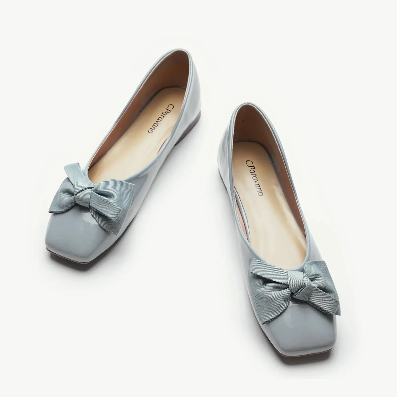 Patent Bow Ballerina Flats (Eva)