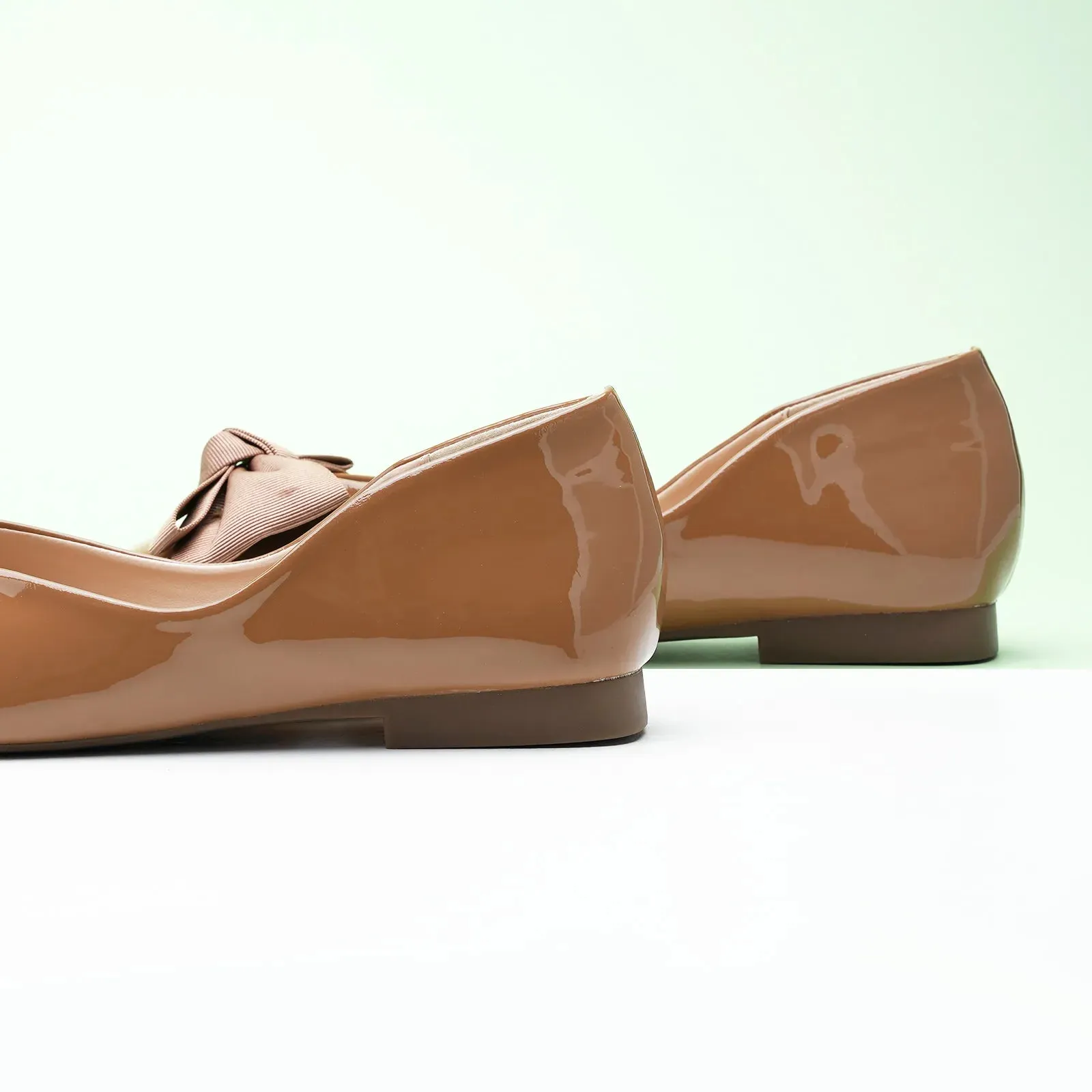 Patent Bow Ballerina Flats (Eva)