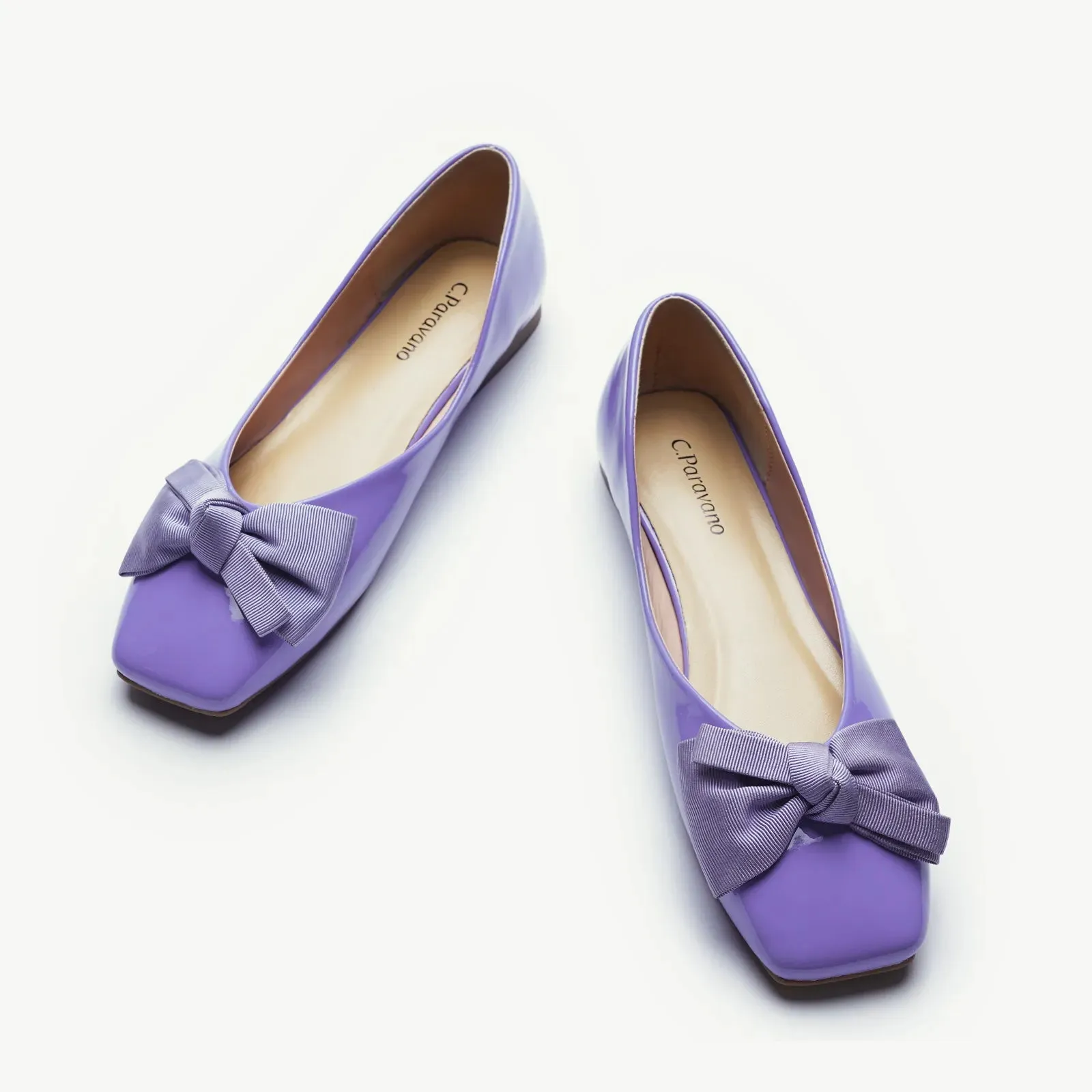 Patent Bow Ballerina Flats (Eva)