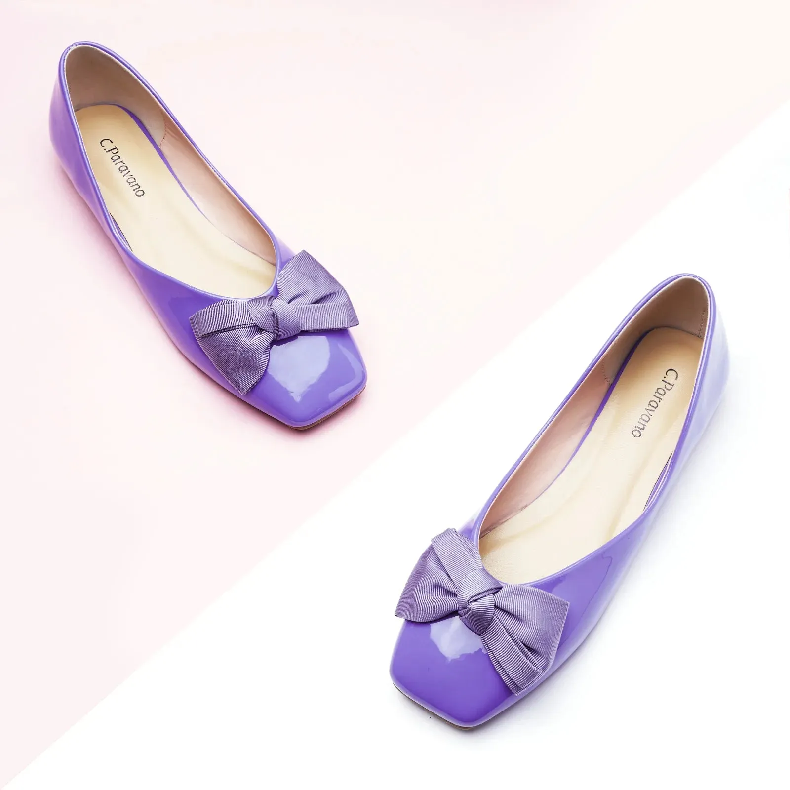 Patent Bow Ballerina Flats (Eva)