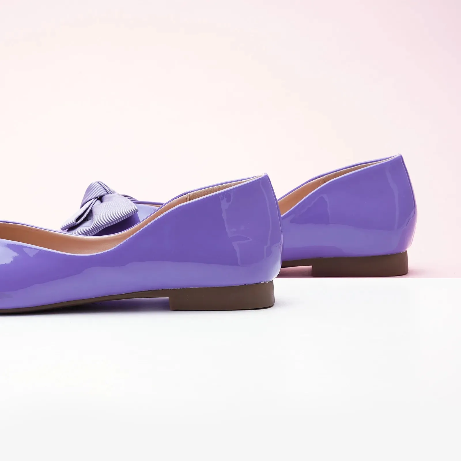 Patent Bow Ballerina Flats (Eva)