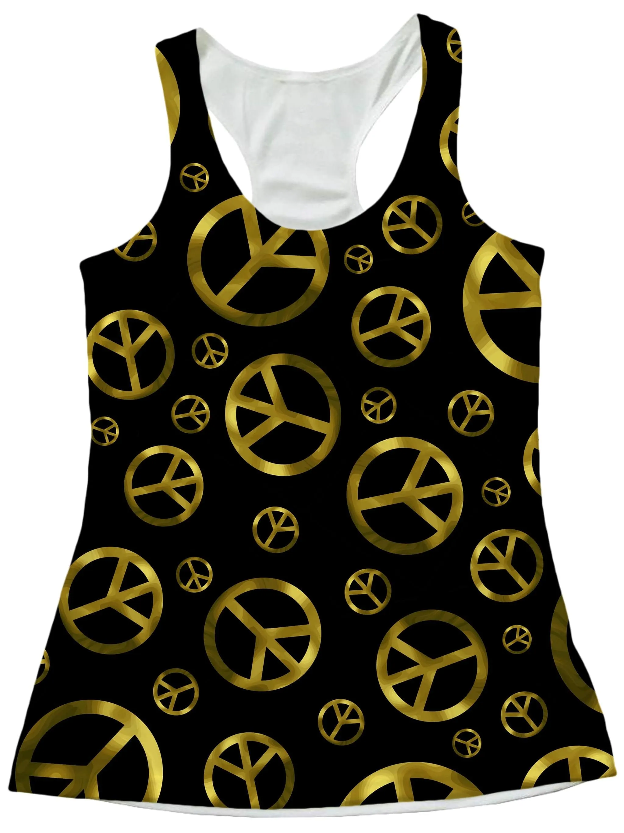 Peace Sign Gold Women's Tank