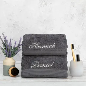 Personalised Embroidered Towels. Custom Embroidered Towels.