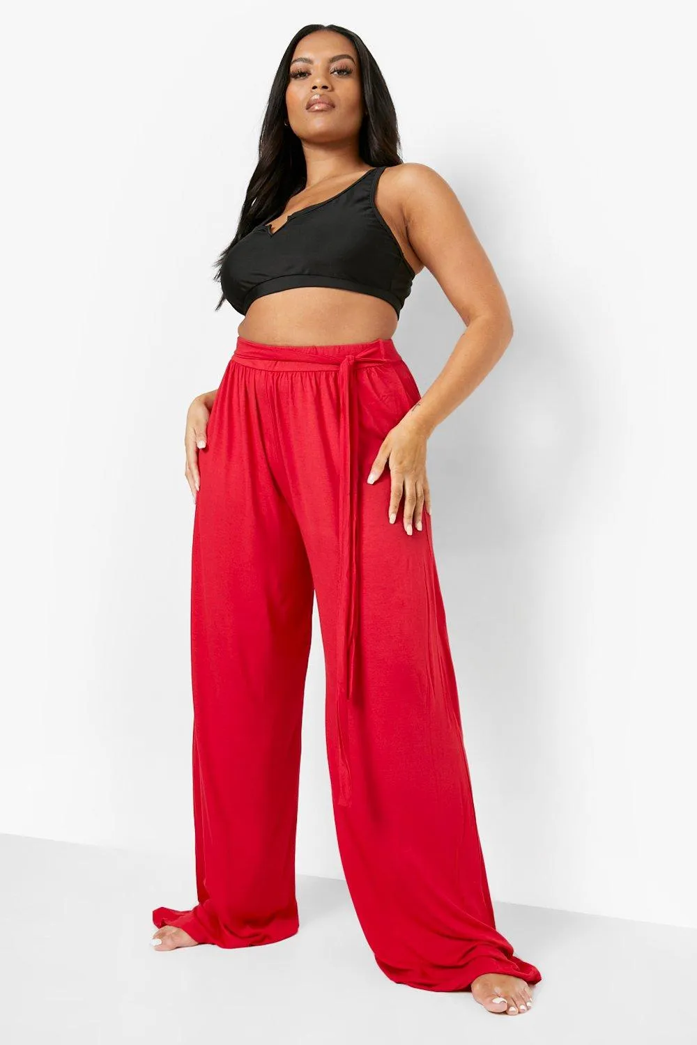 Plus Jersey Beach Trousers