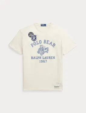 Polo Ralph Lauren Classic Fit Polo Bear Jersey T-Shirt, Deckwash White Truck Bear