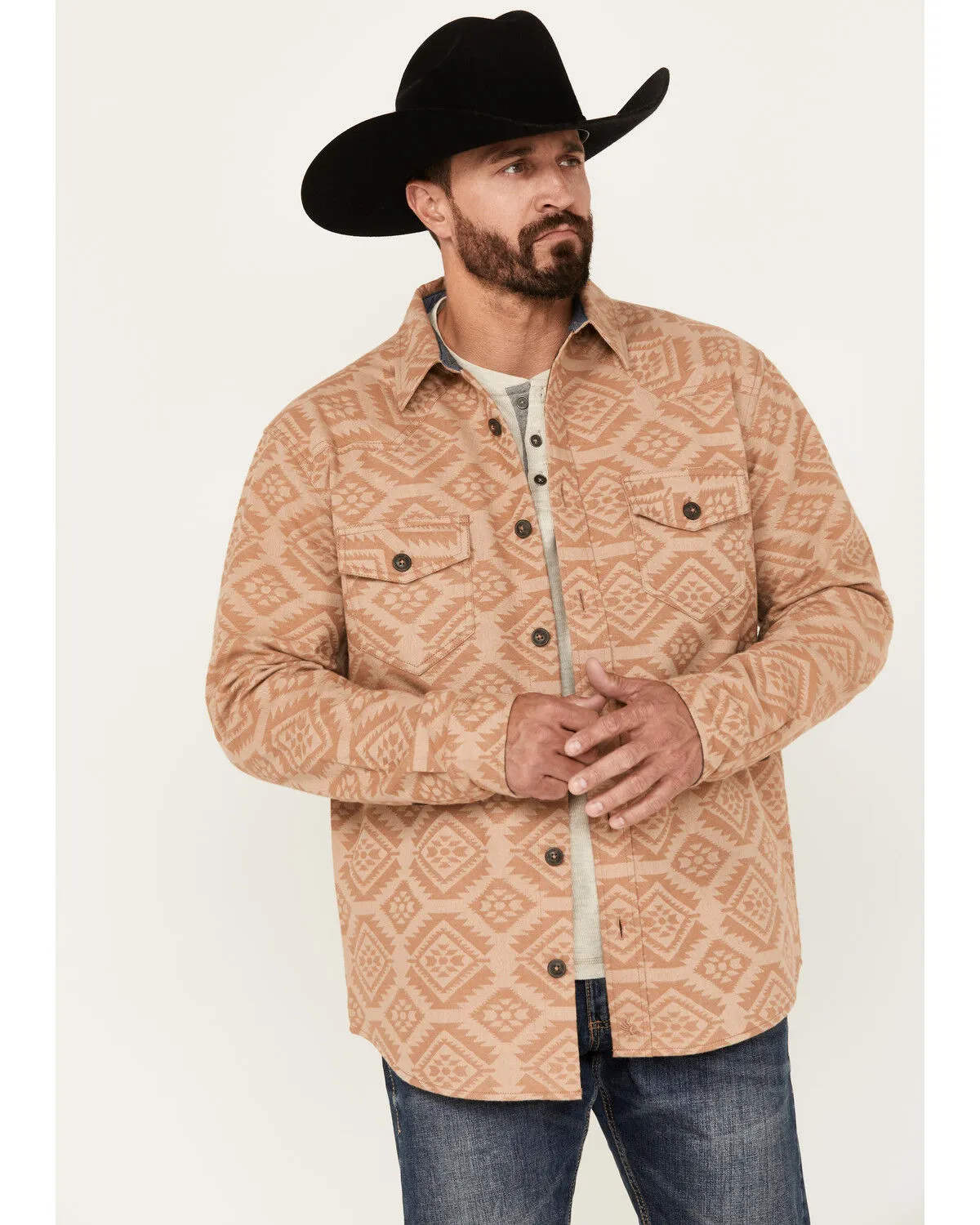 Product Name:  Cody James Men's Firefly Southwestern Print Shirt Jacket