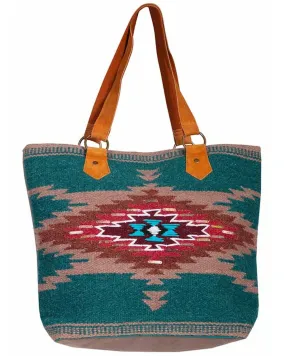 Product Name:  Scully Women's Woven Southwestern Print Tote