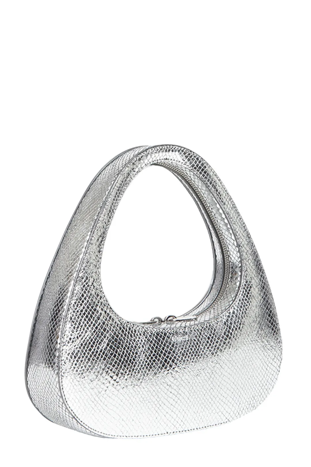 Python-Embossed Baguette Swipe Bag