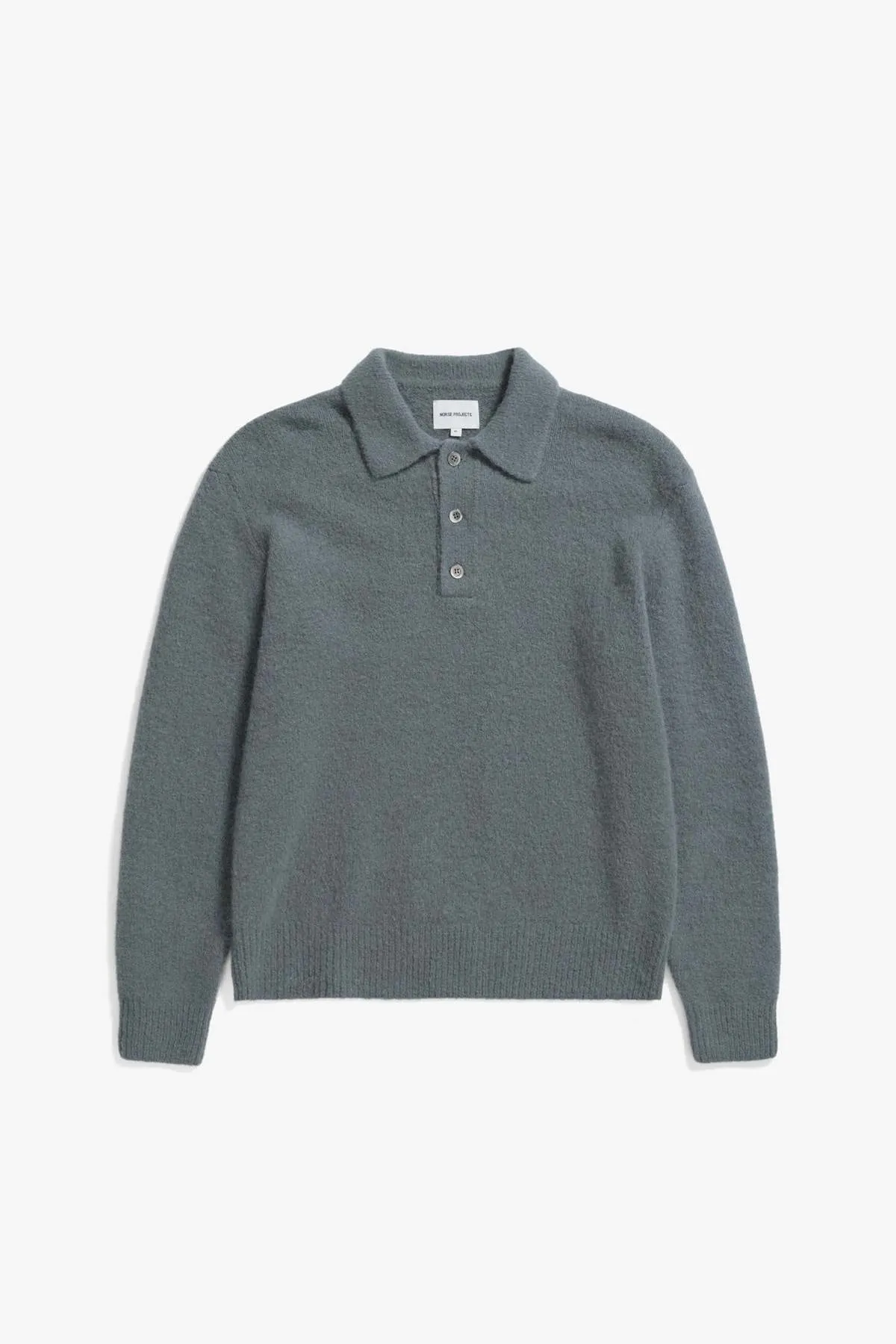 Rasmus Relaxed Brushed Polo - Mouse Grey