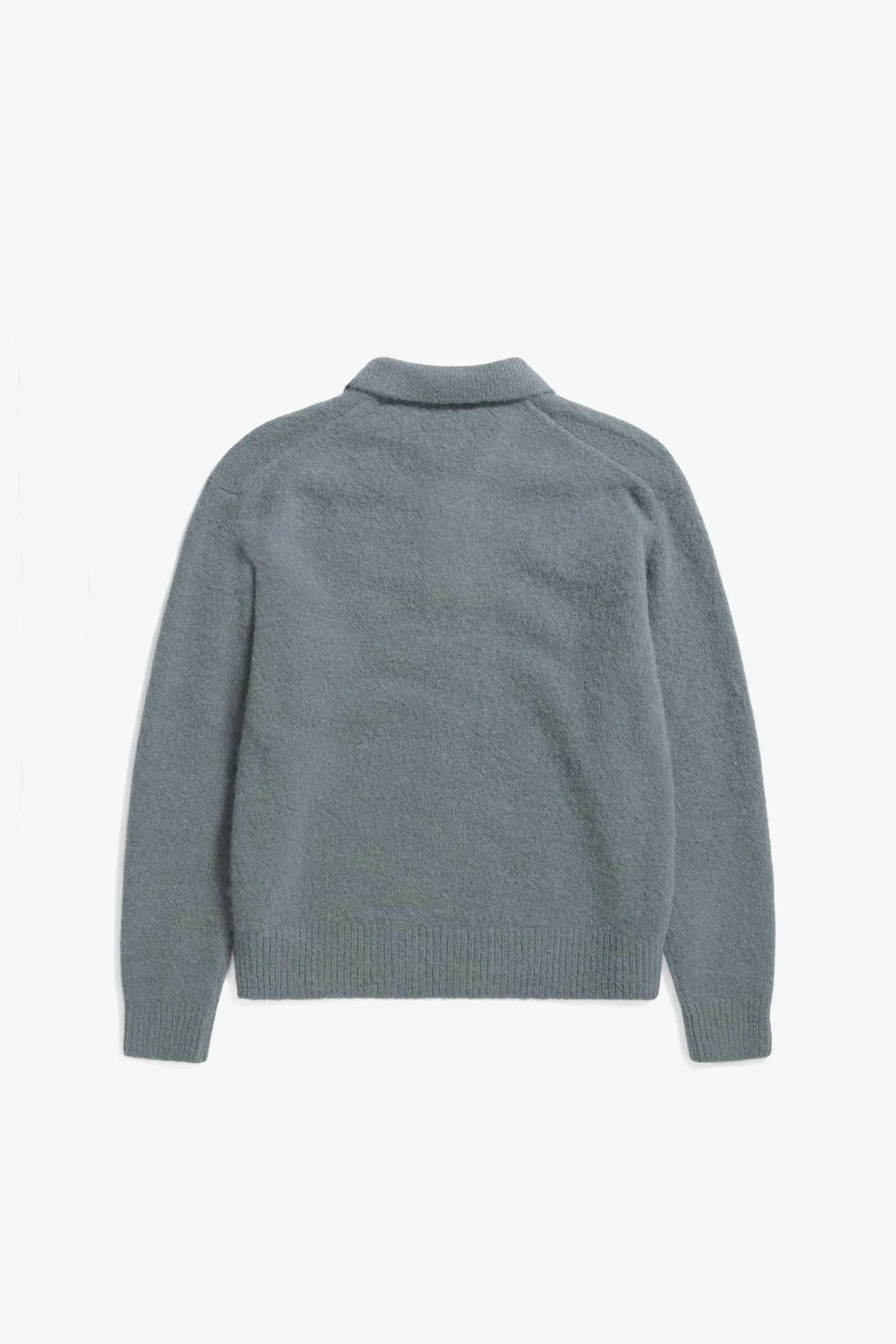 Rasmus Relaxed Brushed Polo - Mouse Grey