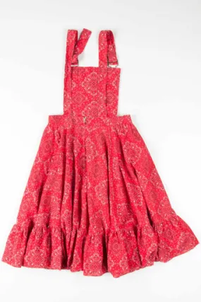 Red Bandana Pinafore Skirt