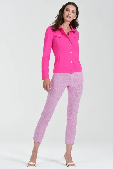 Robell Stretch Fabric Happy Jacket - Cabaret Pink - 57609-5499-433